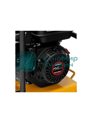 Виброплита бензиновая Denzel VC-12 3.6 л, 4781 Вт 6.5 л.с., 12 кН, подошва 45х35, 108 дБ