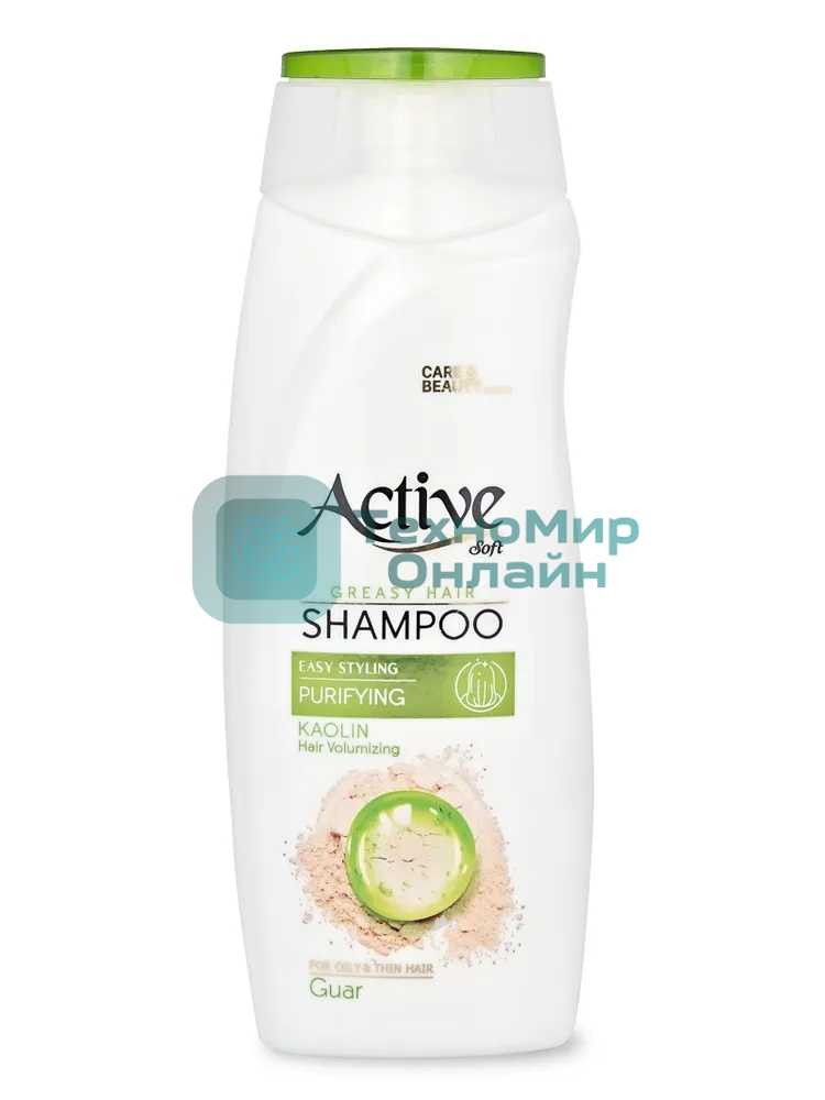 Шампунь для объема волос Active CARE & BEAUTY. С каолином и гуаром, 350 мл (512102052)