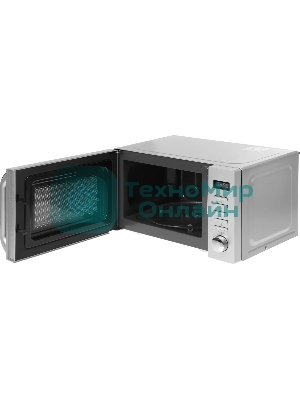Микроволновая печь Haier HMB-DG208SA серебристый, 20 л, 800 Вт, переключатели - кнопки, поворотный механизм