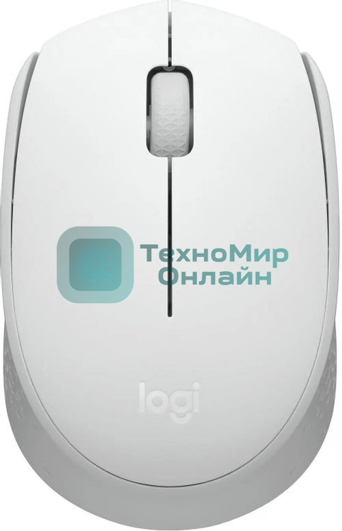 Мышь беспроводная Logitech M171 белый, 1000 dpi, радиоканал, USB, кнопки - 3