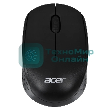 Мышь беспроводная Acer OMR020 черный, 1200 dpi, радиоканал, USB, кнопки - 3