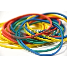 Резинки для купюр Silwerhof 189017 d=60 мм, ширина 2 мм, 10000 гр, ассорти, пластиковый пакет