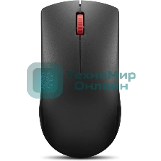 Мышь беспроводная Lenovo 150 черный, 1000 dpi, радиоканал, USB, кнопки - 3