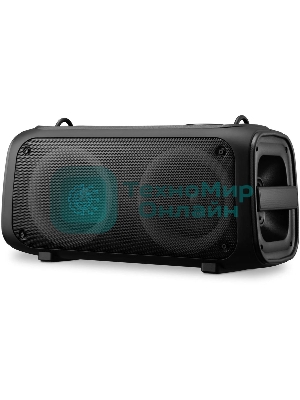 Колонка портативная Hyundai H-PS1030 черный/черный 40 Вт 2.0 BT 10м 3600mAh