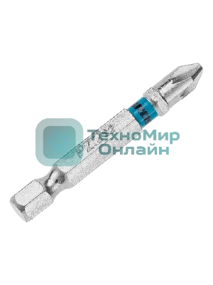 Бита Gross PZ2х50мм, сталь S2, шестигр., 10 шт.