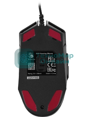 Мышь проводная A4Tech Bloody P91s черный, 8000 dpi, USB, кнопки - 8