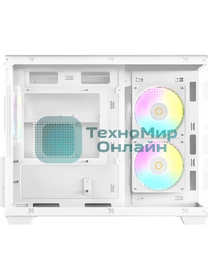 Корпус Ocypus Gamma C54 WH ARGB, Mini-Tower, белый, 3 x 120 мм