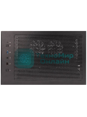 Компьютерный корпус 1STPLAYER MIKU Mi7-A черный ATX 3x120мм LED fans Mi7-A-BK-2F1R-1F1