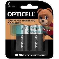 Элемент питания алкалиновый C/LR14 1.5В (блист. 2шт) Basic Opticell 5051004