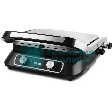 Гриль электрический KITFORT KT-1652 черный/серый, 2100 Вт