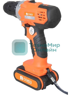 Дрель-шуруповерт Союз ДШС-18-2К-ПРОМО аккум. патрон:быстрозажимной (кейс в комплекте)