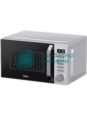 Микроволновая печь Haier HMB-DG208SA серебристый, 20 л, 800 Вт, переключатели - кнопки, поворотный механизм