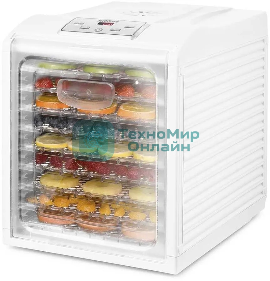 Сушилка для овощей и фруктов Kitfort КТ-1909 9под. 700Вт белый