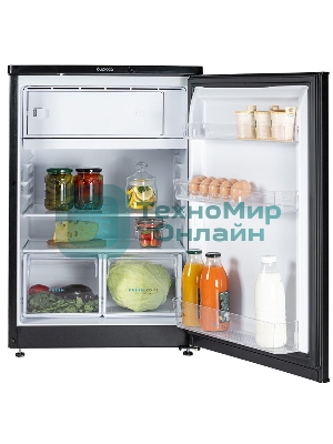 Холодильник Бирюса B508 черный однокамерный 116/34л морозилка сверху