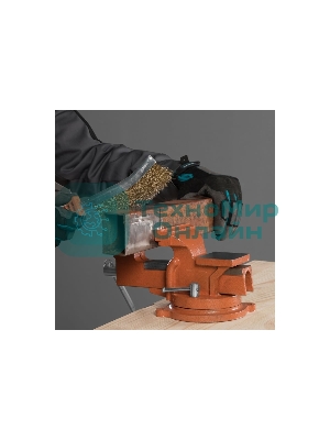 Тиски слесарные Sparta 100мм поворотные с наковальней