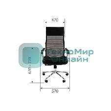 Кресло Chairman 700 черный, сетка, 120 кг, механизм качания