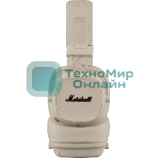 Беспроводные/проводные наушники Marshall Major V бежевый, накладные, Bluetooth + проводной, беспроводная зарядка, до 100 ч