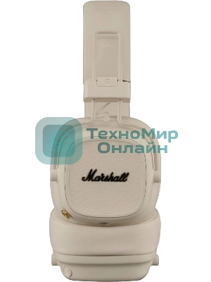 Беспроводные/проводные наушники Marshall Major V бежевый, накладные, Bluetooth + проводной, беспроводная зарядка, до 100 ч