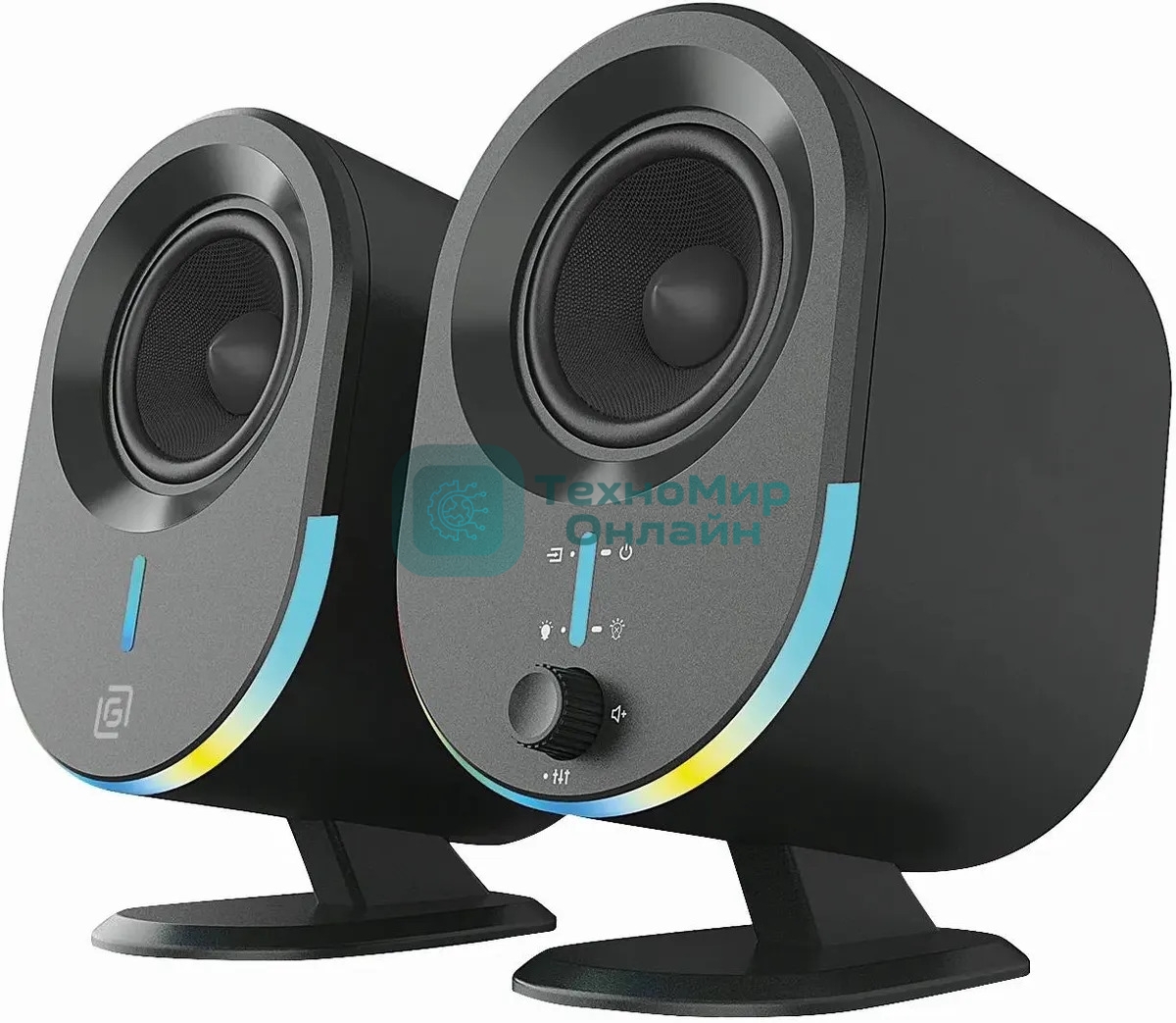 Акустическая система Оклик OK-303A 2.0 черный 20Вт BT