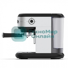 Кофеварка рожковая BQ CM3001 сталь-черный, исп. кофе - молотый, 1 л, 1450 Вт, 15 бар