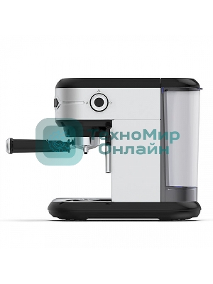 Кофеварка рожковая BQ CM3001 сталь-черный, исп. кофе - молотый, 1 л, 1450 Вт, 15 бар