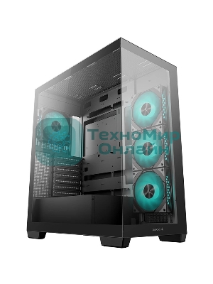 Компьютерный корпус Deepcool CG580 4F черный без БП ATX 6x120мм 3x140мм 2xUSB 3.0 audio bott PSU