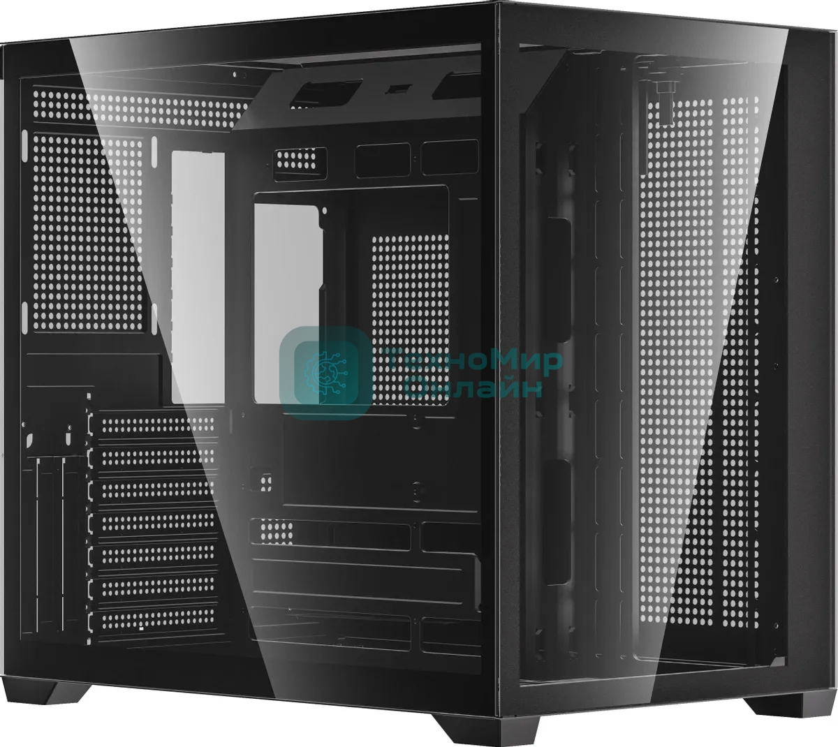 Компьютерный корпус Accord ACC-ZA06B черный без БП ATX 3x120мм 1xUSB2.0 1xUSB3.0 1xUSB3.1 audio