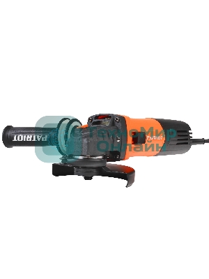 Угловая шлифовальная машина (УШМ) PATRIOT AG 126E, пылезащищенная. 1050Вт, Диск 125 мм