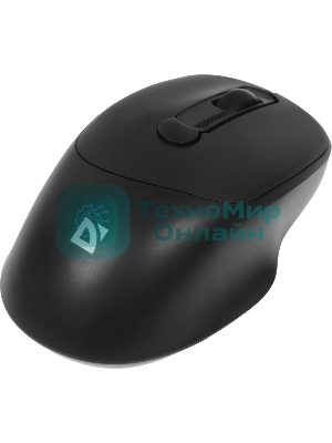 Мышь беспроводная Defender Feam MM-296 черный, 1600 dpi, радиоканал, USB, кнопки - 4