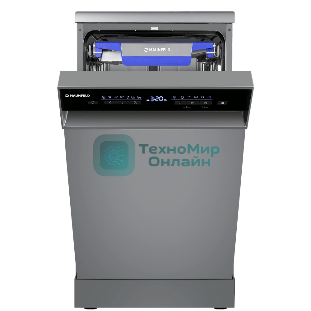 Посудомоечная машина Maunfeld MWF45331S, серебристый, 45 см, 10 компл., 49 дБ, класс A++