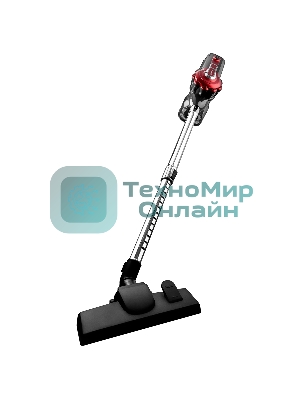 Пылесос вертикальный BRAYER BR4268 серый/красный, питание от сети, 185 Вт, уборка сухая, пылесборник 0,8 л