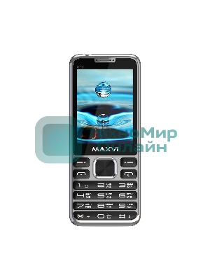 Мобильный телефон Maxvi X10i серебристый металлик