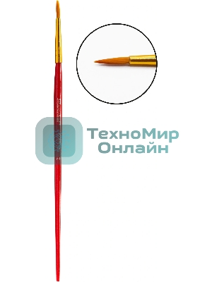 Набор кистей Silwerhof Color (набор 10шт) синтетика круглая №2,3/плоская №3,6,7,12/овальная №3,10