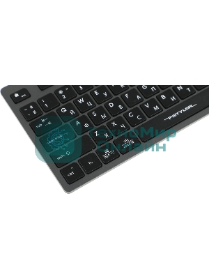 Клавиатура беспроводная A4Tech Fstyler FBX50C, USB, Bluetooth/Радиоканал, серый