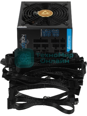 Блок питания Chieftec BDF-1000C, 1000Вт, 80 PLUS Bronze, 140мм, модульный, черный