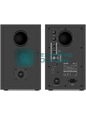 Акустическая система 2.0 АС SVEN MC-15, черный (60 Вт, Bluetooth, RCA, TRS, OPT, HDMI, AUX, вход наушников, пульт)