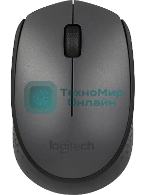 Комплект клавиатура+мышь Logitech MK235 беспроводной, USB, 1000 DPI, серый