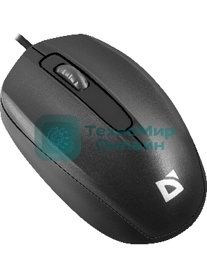 Мышь проводная Defender Alpha MB-507 черный, 1000 dpi, USB, кнопки - 3
