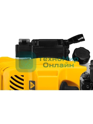 Триммер бензиновый Denzel DT-52E, 52 см3, неразъемная штанга, электростартер, состоит из 2 частей