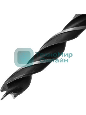 Сверло по дереву Сибртех, 10 мм, цилиндрический хвостовик