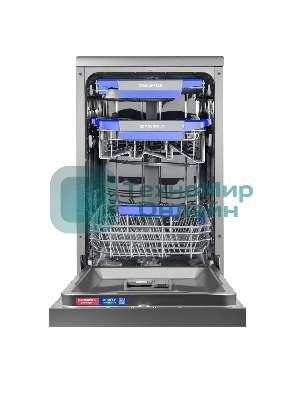 Посудомоечная машина Maunfeld MWF45331S, серебристый, 45 см, 10 компл., 49 дБ, класс A++