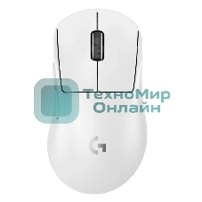 Мышь беспроводная Logitech G PRO Х Superlight 2 DEX белый, 44000 dpi, радиоканал, USB, кнопки - 5