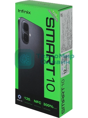 Смартфон Infinix Smart 10 X6725D 4/128Gb серебристый титан