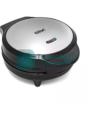 Вафельница Kitfort KT-1617 640Вт серебристый/черный