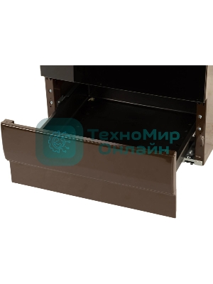 Плита электрическая Hansa FCEB53000 коричневый, конфорок 4 шт, духовка 69 л, 50 см x 85 см x 60 см