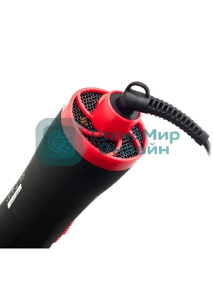 Фен-щетка BRAYER BR3133RD черный/красный, 1000 Вт, 40 мм
