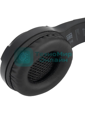 Гарнитура беспроводная/проводная с микрофоном Оклик HS-L420G черный накладные BT оголовье (1939799)