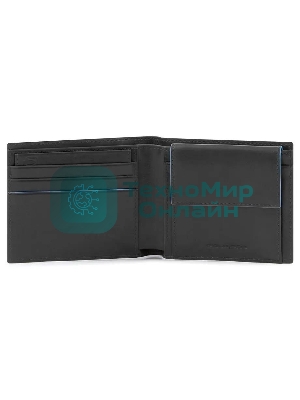 Кошелек мужской Piquadro Blue Square Revamp PU4188B2VR/N, натур.кожа, черный