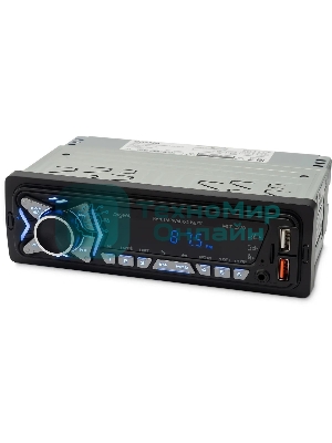 Автомагнитола Digma MCP-227B, 1 DIN, Bluetooth, USB Type-A, AUX, пульт ДУ