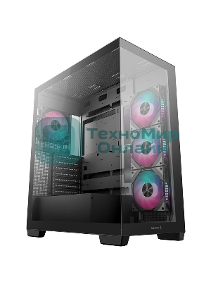 Компьютерный корпус Deepcool CG580 4F черный без БП ATX 6x120мм 3x140мм 2xUSB 3.0 audio bott PSU